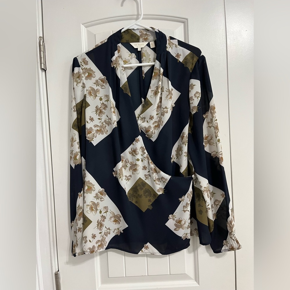 Ted Baker London wrap blouse